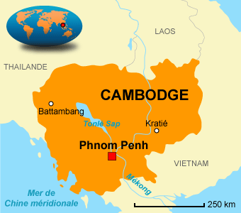 Carte cambodge